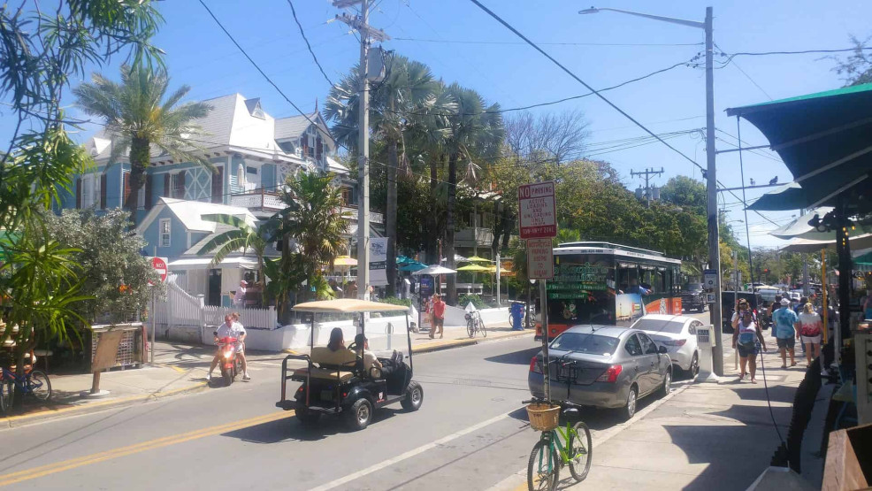 Street in Key West in Florida, USA.