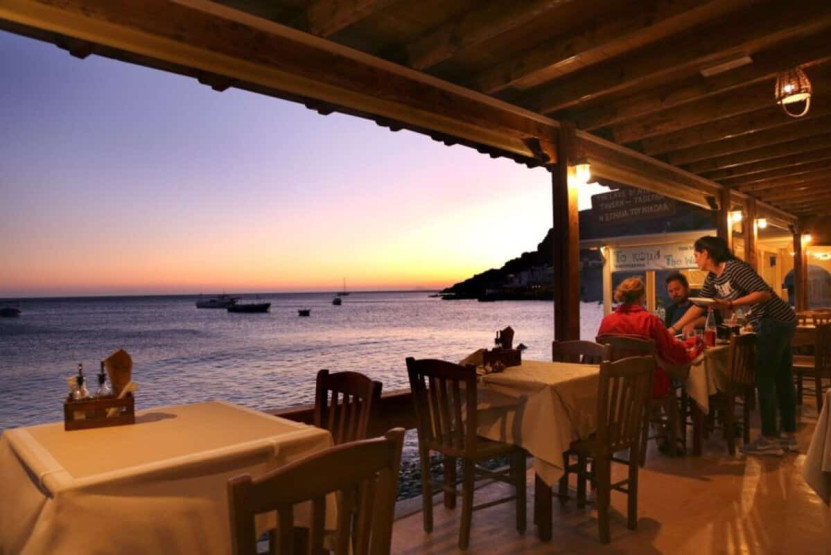 Romantic Sunset Restaurants in Santorini - How to Reserve the Best Romantic Sunset Restaurants in Santorini, Greece Dinner at Cave of Nicolas - Vegan Food Tour in Santorini, Greece.