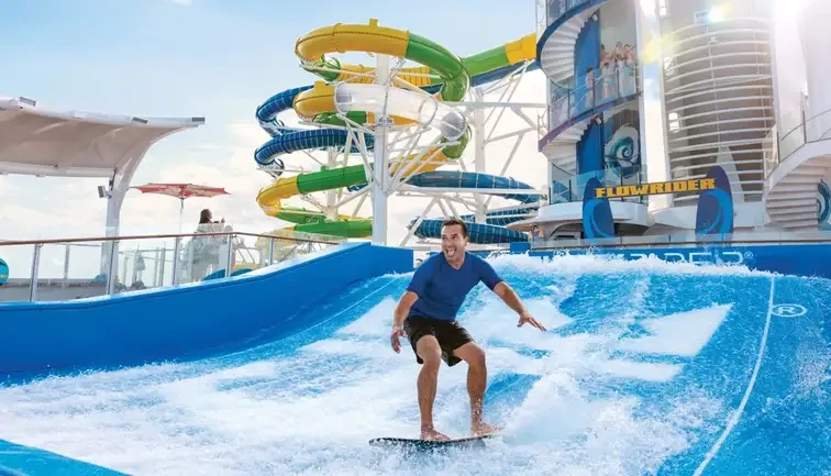 Flowrider on the Explorer of the Seas cruise ship.