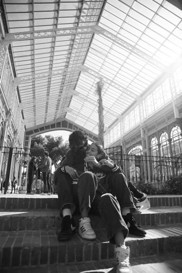 Places to Take Photos in Barcelona - The Best Places to Take Photos in Barcelona Steps at the solarium house in the Park Güell in Barcelona, Spain.