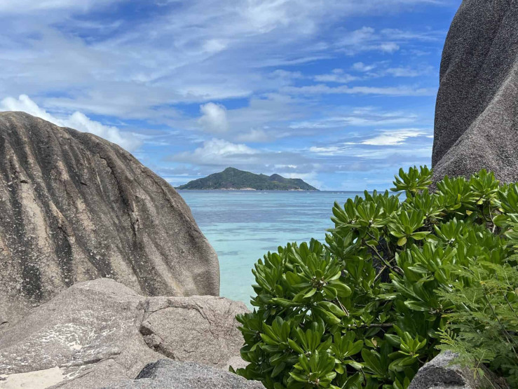 seychelles travel tips - Top Seychelles Travel Tips: Not to Miss Islands and Beaches View of the neighboring island of Praslin, Seychelles.