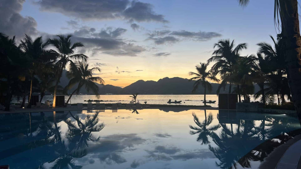 seychelles travel tips - Top Seychelles Travel Tips: Not to Miss Islands and Beaches Zen Pool Club Med with a view of Mahé, Seychelles.