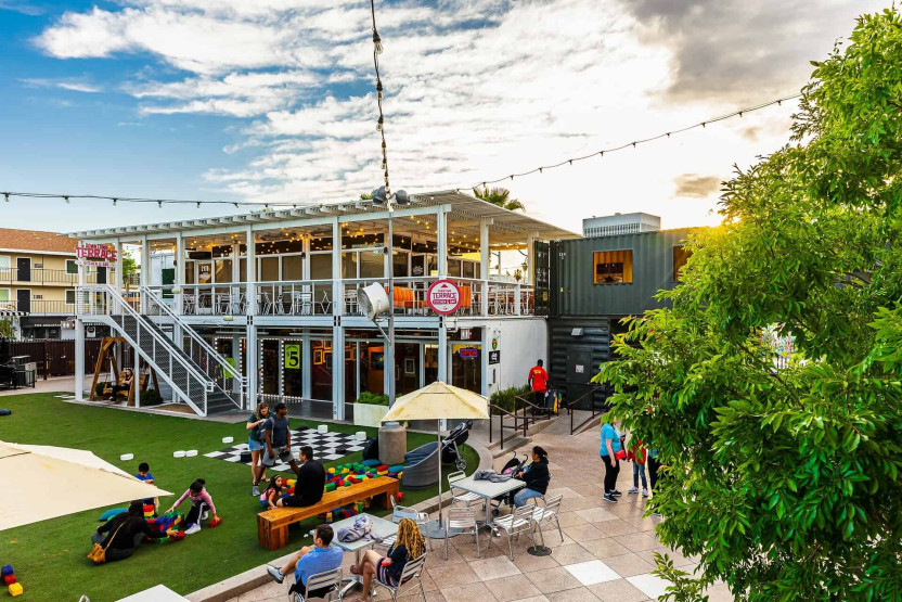 free things to do in las vegas - Free Things to Do in Las Vegas for Unforgettable Experiences Container Park Exteriors in Downtown Las Vegas, USA.