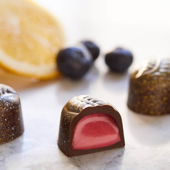 free things to do in las vegas - Free Things to Do in Las Vegas for Unforgettable Experiences Dark Chocolate Lemon Blueberry Satin Creme at the Ethel M Chocolate Factory in Las Vegas, USA.