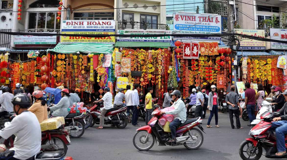 neighborhoods in Ho Chi Minh - A Foodie Guide to the Different Neighborhoods in Ho Chi Minh City Shops in China Town in Ho Chi Minh City, Vietnam.