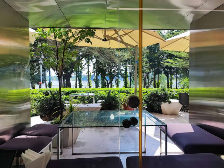 Coffee in Ho Chi Minh City - Where to Get the Best Coffee in Ho Chi Minh City View out at Bosgaurus Coffee Roasters in Ho Chi Minh City, Vietnam.