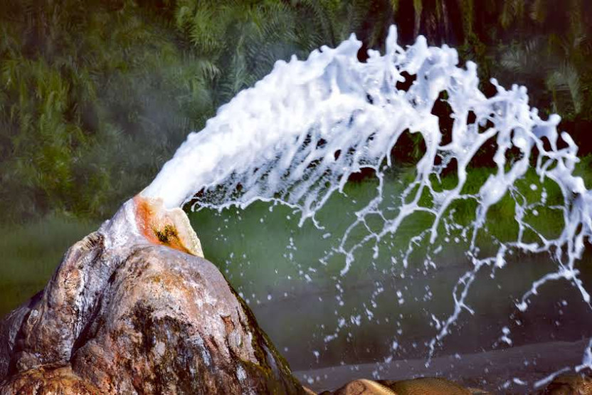 Semuliki National Park - Activities in Semuliki National Park Spitting water at the Sempaya Hot Springs in the Semuliki National Park, Uganda.