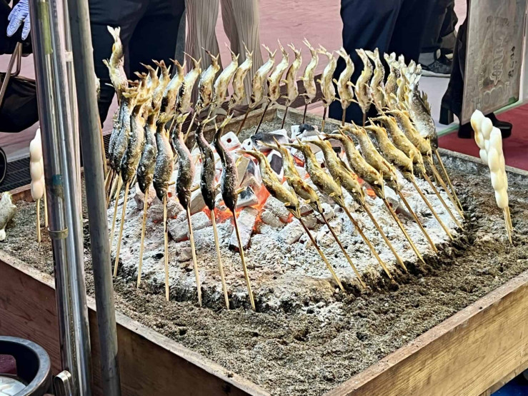 Travel Tips for Tokyo and Kyoto - Top Travel Tips for Tokyo and Kyoto Fish sticks as festival delicacy in Uneo Park in Tokyo, Japan.