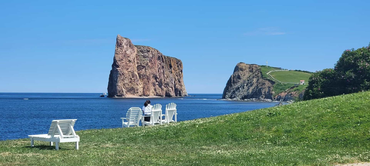 Spectacular coastline view of the Percé UNESCO Global Geopark in Quebéc, Canada. Photo by  geoparcdeperce.