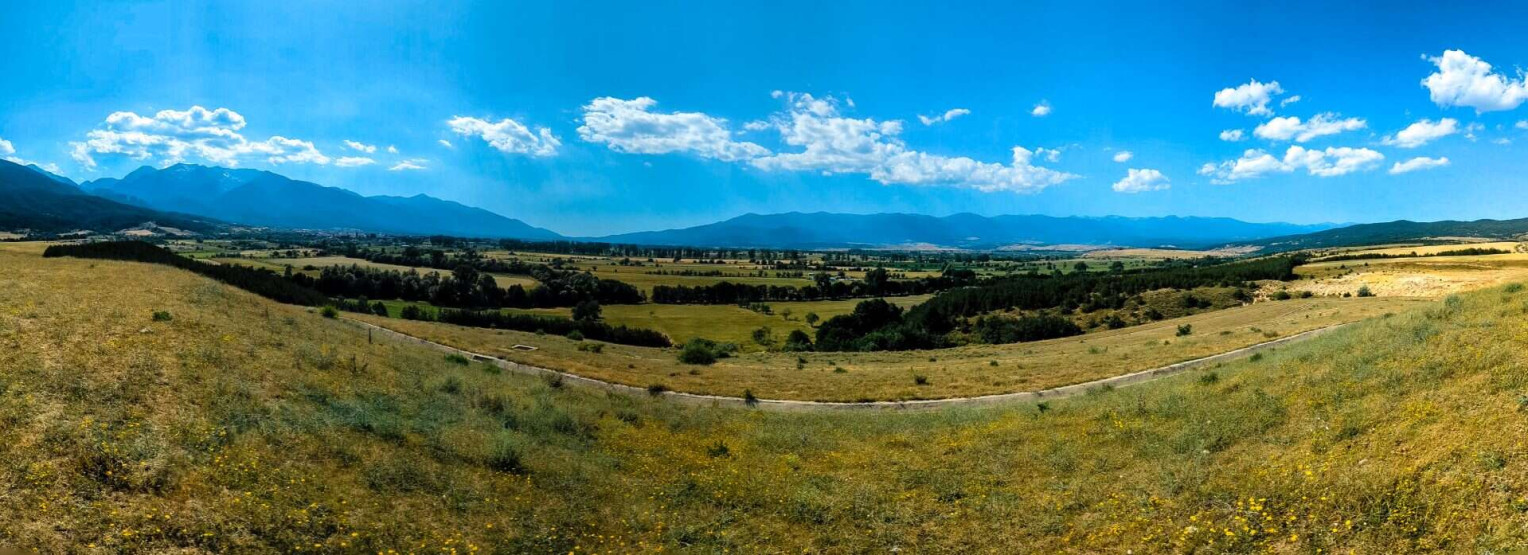 Landscape during the ATV Adventure ride in Bansko, Bulgaria.