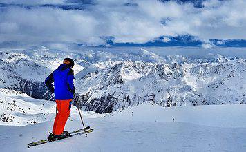 Otztal Valley: A Winter Guide for Solden, Obergurgl and Hochgurgl Panorama of Soelden