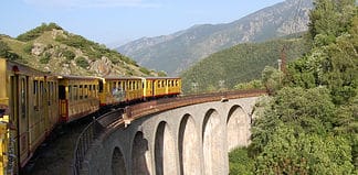 Le Petit Train Jaune: Little Yellow Train in the French Pyrenees Le petit train jaune in France