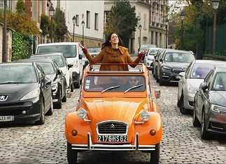 Citroën 2CV tour through Montmartre in Paris, France