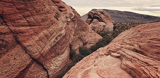 Popular Outdoor Activities in Las Vegas Red Rock Canyon, Nevada, USA.