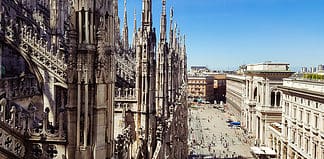 A Guide to the Most Beautiful Cities in Italy to Visit On the roof of the stunning Duomo in Milan, Italy.