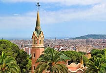 A Week in Barcelona | 7 Day Itinerary View from the Park Güell in Barcelona, Spain.