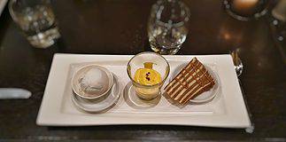 Recipe: Bacon Cake, Texel Style Bacon cake desert at the Schoutenhuys restaurant on Texel, Netherlands.