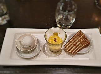Recipe: Bacon Cake, Texel Style Bacon cake desert at the Schoutenhuys restaurant on Texel, Netherlands.
