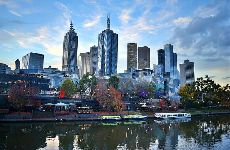 What is the ETA for Australia? Skyline of Melbourne, Australia.