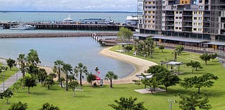 Top Things to do in Darwin, Australia Darwin Wharf Precinct. Australia, homes on recreation area with lagoon on Waterfront precinct in Darwin