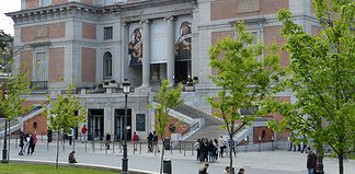 Visiting the Prado Museum in Madrid Entrance to the Prado Museum in Madrid, Spain.