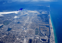 Airports in Florida: How to Get to the Sunshine State by Air Plane view of Miami in Florida, USA.
