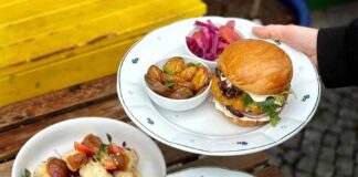The Best Vegan Restaurants in Prague Dishes at the Moment Bistro in Prague, Czech Republic.