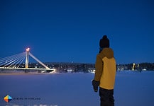 Discover Rovaniemi: Slow Travel in the Heart of Finnish Lapland Taking in the Rollo Views in Rovaniemi, Finland.