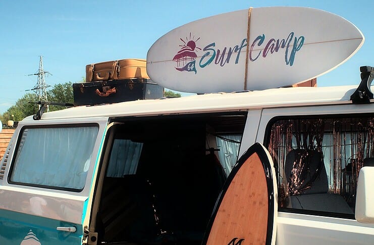 How to Find the Best Surf Camps Around the World A nice little van selling hand-made surfs