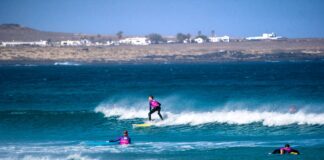 A Guide to Choosing the Best Surf Camps in Spain Surfing course at Lanzasurf Surf School and Yoga Camp in Spain.
