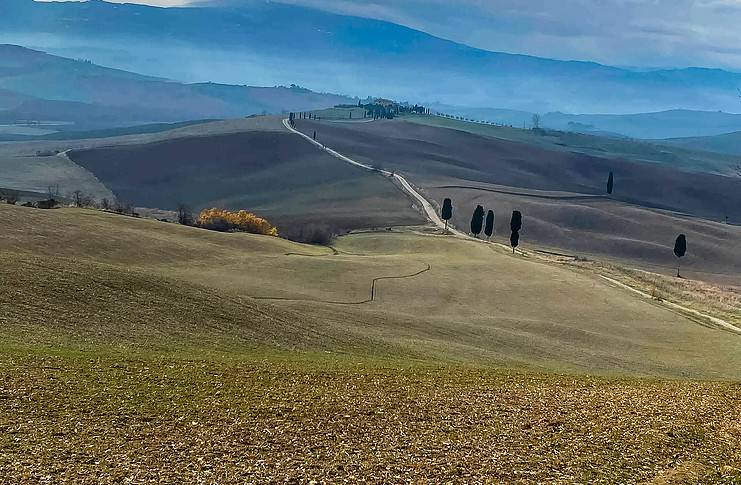 Things To Do in Monte Amiata in Tuscany Rolling hills in Val d'Orcia in the Toscana, Italy.