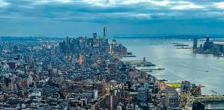 A Guide to Visiting New York City in Winter Panoramic view of Manhattan and New York City, USA from the Edge.