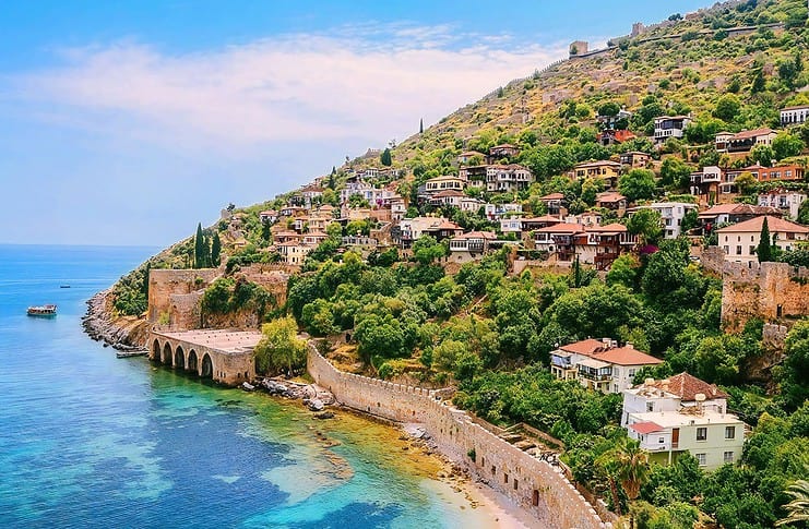 Top Things to Do in Alanya: A Complete Guide for Exploring the City Alanya coastline view with fortification wall.