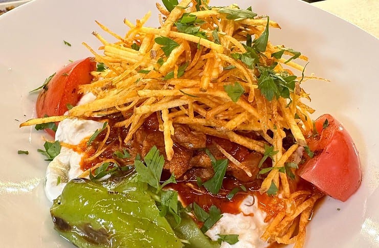 Not to Skip Food and Restaurants in Bodrum Cökertme Kebab at the restaurant Havandan in Bodrum, Turkey.