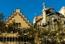 Gaudi’s Glorious Gem: Visiting Casa Batlló in Barcelona The front of Gaudi's Casa Batllo in Barcelona, Spain.