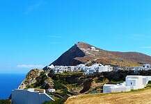 The 8 Best Cyclades Islands to Visit This Summer Mountain and village on Folegandros in Greece