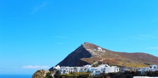 The 8 Best Cyclades Islands to Visit This Summer Mountain and village on Folegandros in Greece