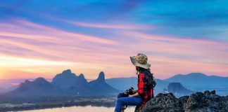 Independent Travel: Freedom Over Timeshares Sunset at the Phu Sub Lek viewpoint in Lopburi, Thailand.