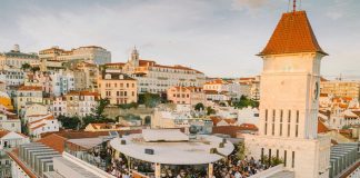 Top Cafes, Restaurants in Lisbon Javá Rooftop Terrace in Lisbon, Portugal.