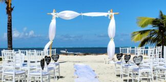 How to Choose the Right Destination Wedding Location (When Everyone Tells You Something Different) A wedding setup in Mauritius.