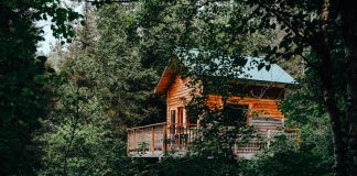 What Are the Best Family Camping Locations in Canada? Canopée Lit - 4 person Eau Frette cabin.