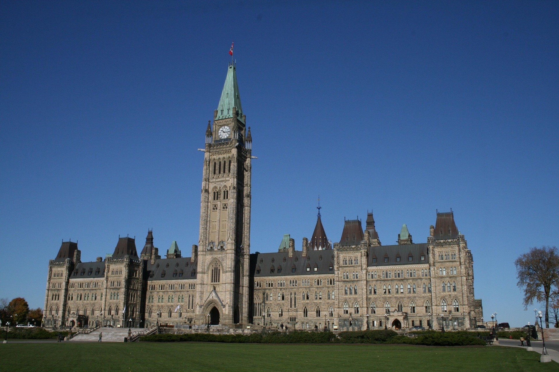 Parliament Hill in Ottawa, Canada.