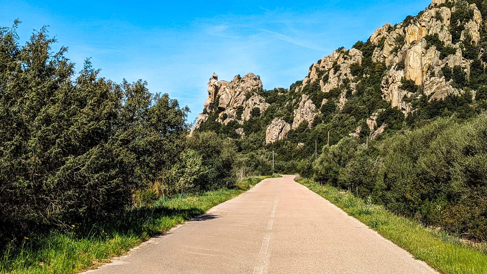 Road in Sardinia, Italy.