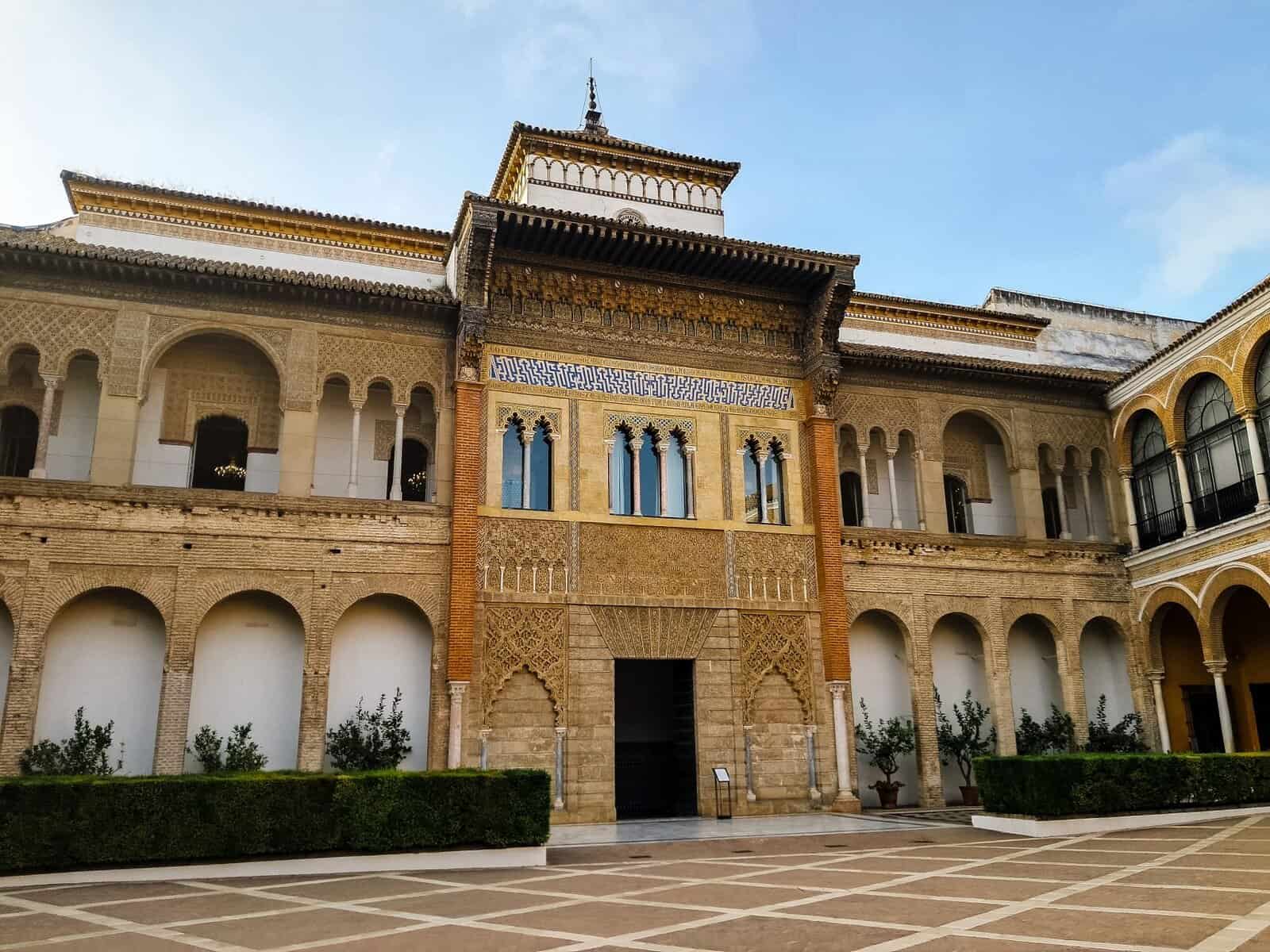 - Discover the Royal Alcazar of Seville: Get an Exclusive Early Access The courtroom of the Royal Alcazar in Seville, Spain. Becki Rendell from TheSevilleGuide.com.