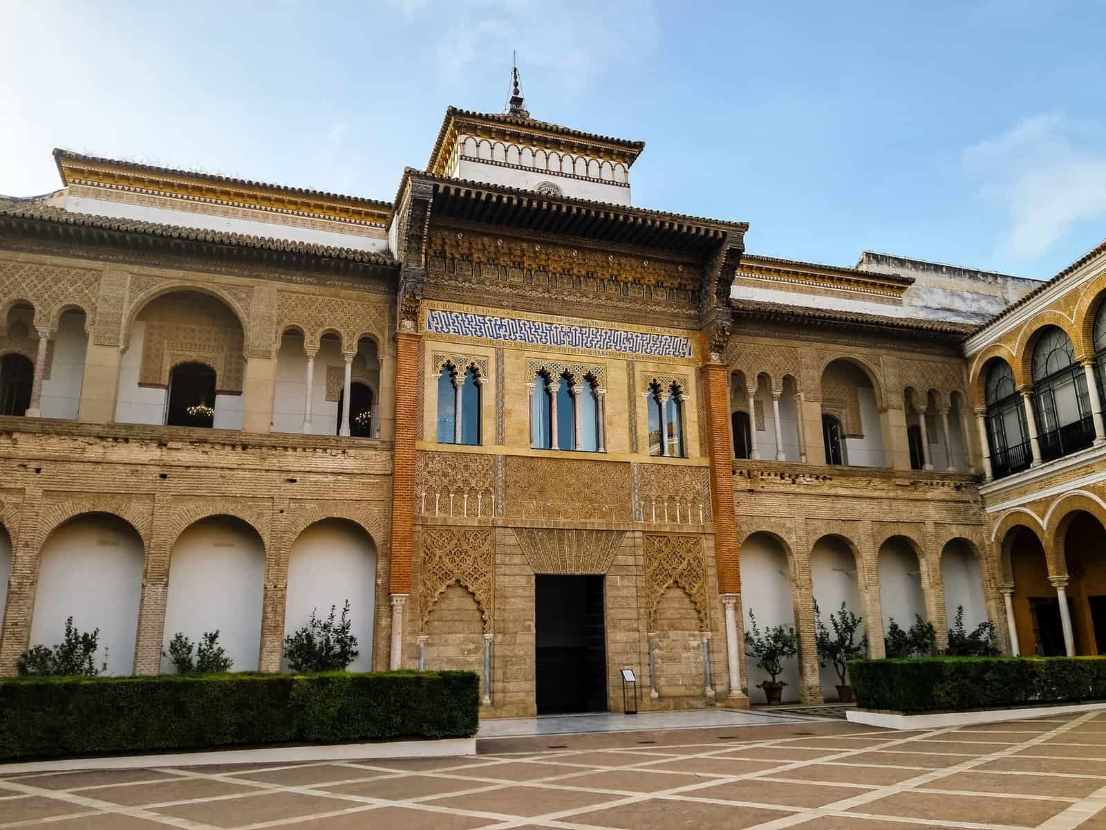 - Discover the Royal Alcazar of Seville: Get an Exclusive Early Access The courtroom of the Royal Alcazar in Seville, Spain. Becki Rendell from TheSevilleGuide.com.