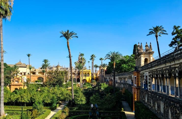 Discover the Royal Alcazar of Seville: Get an Exclusive Early Access The garden of the Alcazar in Seville, Spain. Becki Rendell from TheSevilleGuide.com.