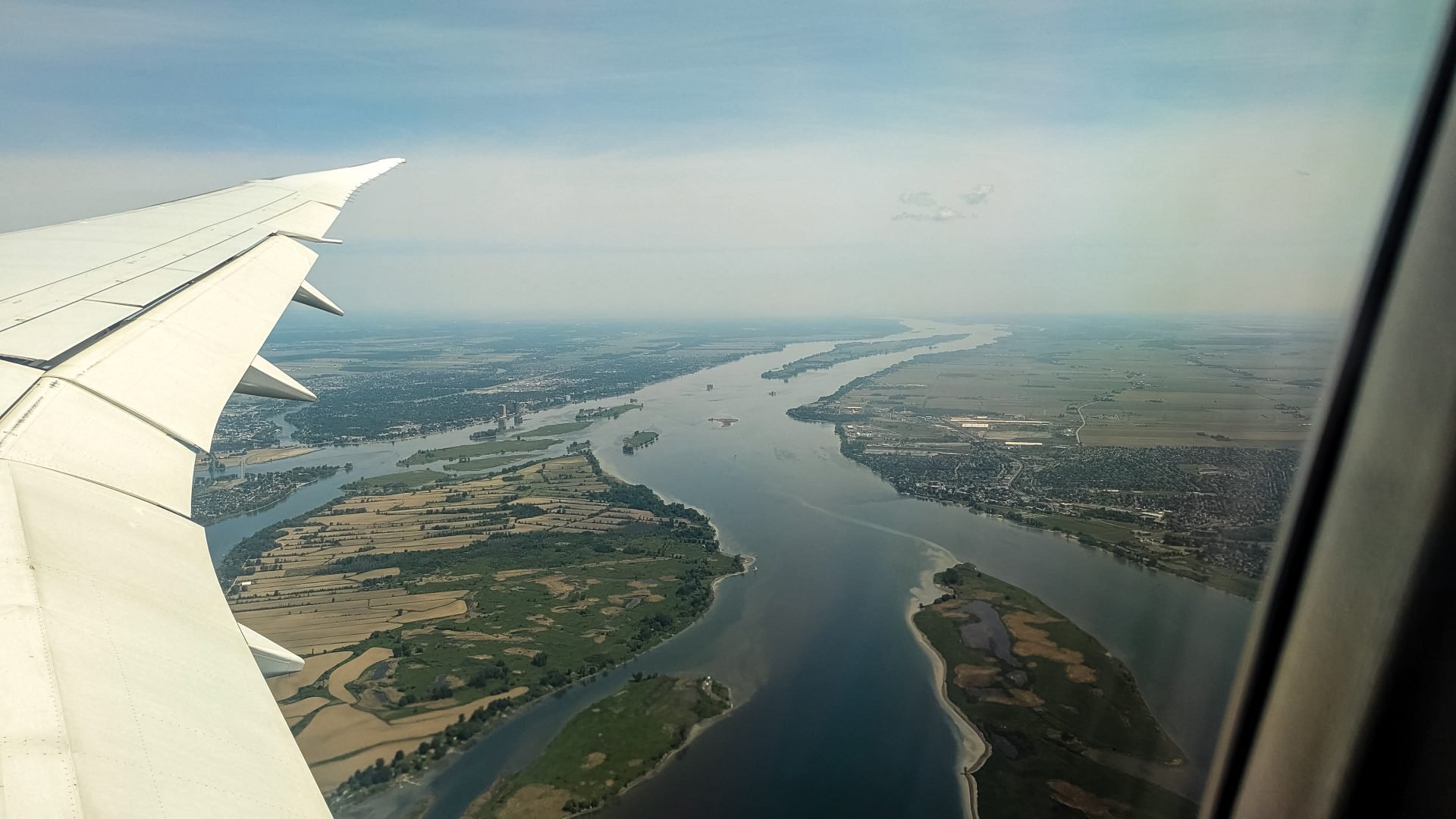  Landing approach in Montreal, Canada.