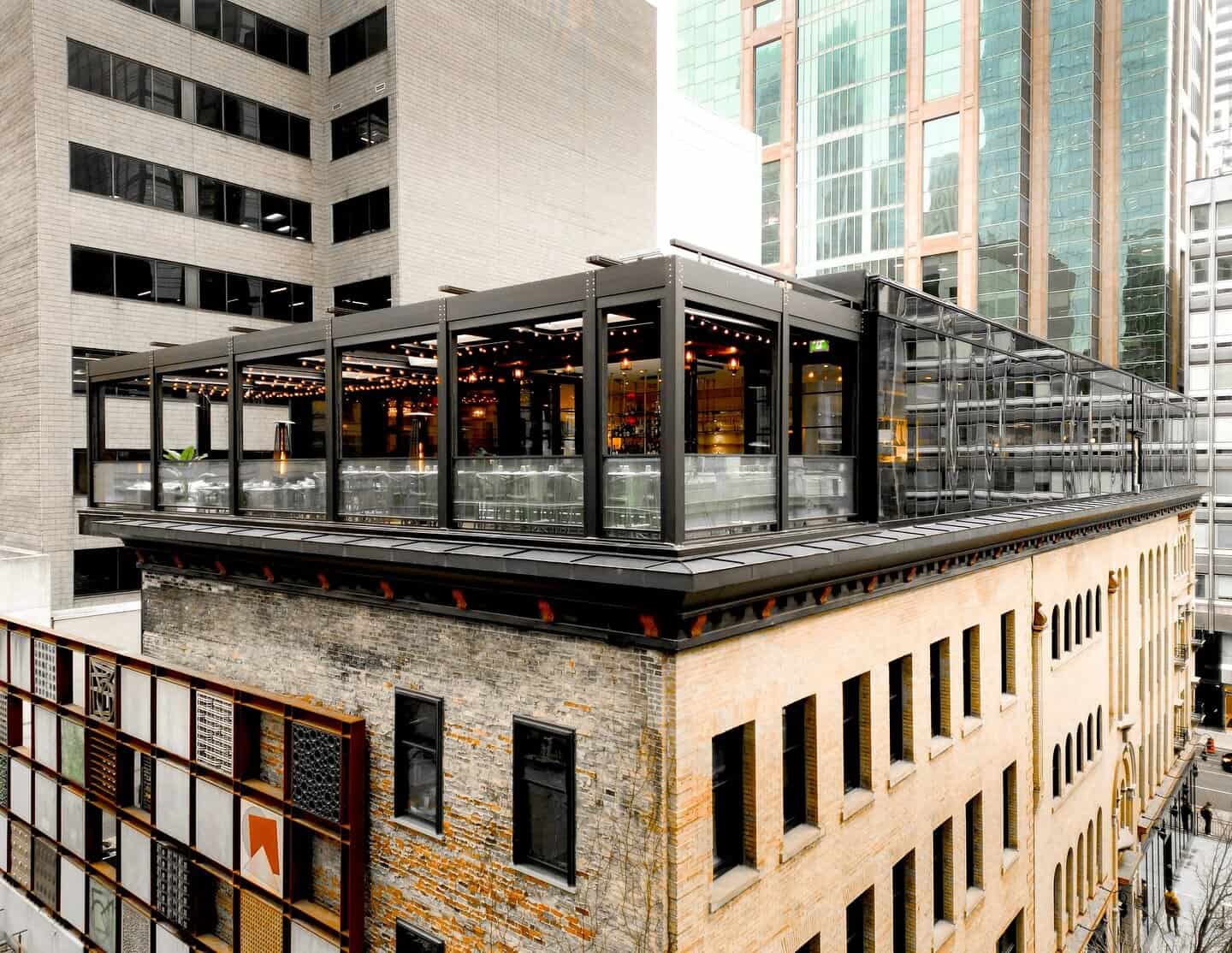 Rooftop bar the Chase in Toronto, Canada.