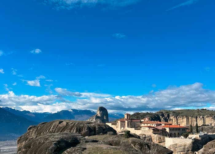 Meteora hiking trail in Northern Greece