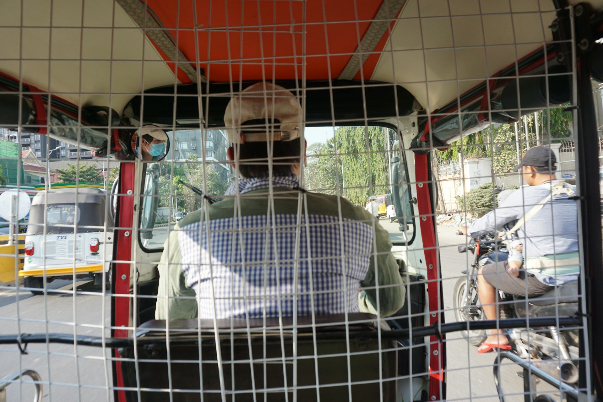 tuk tuk ride in Phnom Penh, Cambodia
